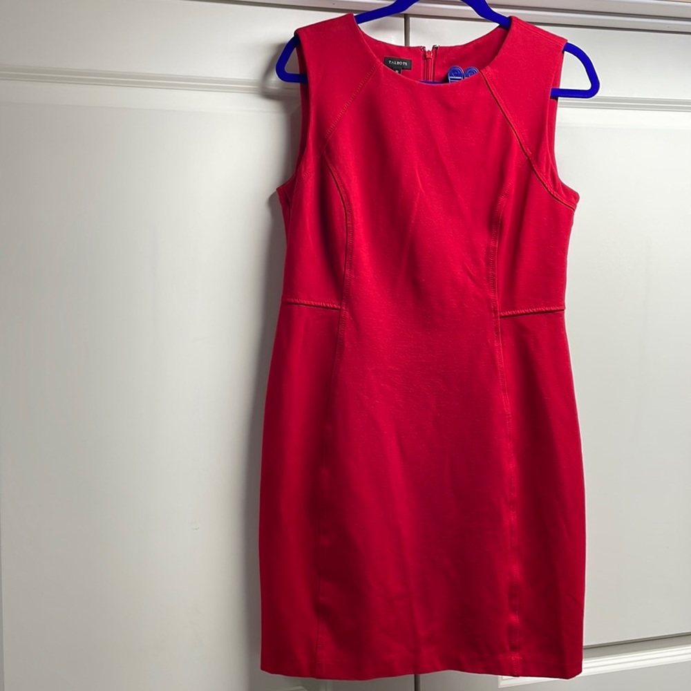 Talbot classic red knit dress.  Excellent condition.